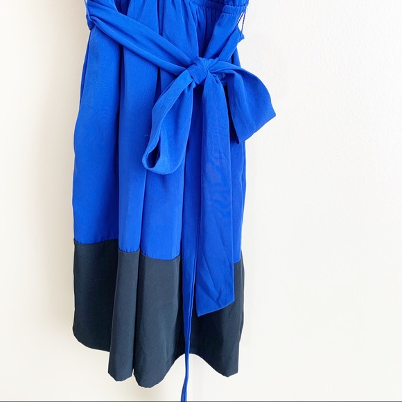Express royal blue sleeveless dress tie belt XS - Picture 4 of 8
